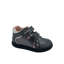 Load image into Gallery viewer, Pablosky ankle boot grey pink double Velcro shoe girl Dublin