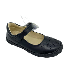 Load image into Gallery viewer, Black school shoe with a strap on a white background