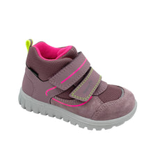 Load image into Gallery viewer, Purple children's shoe with pink accents on a white background