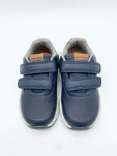 Load image into Gallery viewer, Biomecanics Nubuck Leather Trainer Navy/Azul Marino 261254-A089