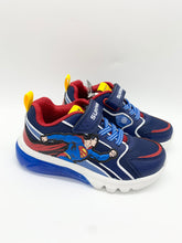 Load image into Gallery viewer, Geox Ciberdron Superman Lights Trainer Blue/Red J56LBD05411 C0200