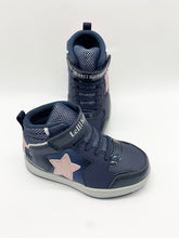 Load image into Gallery viewer, Lelli Kelly Water Resistant Star Hi-Top Blu/Rosa LKAA5224A00