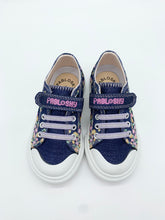 Load image into Gallery viewer, Pablosky Flower Canvas Navy Glitter 976420