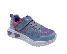 Load image into Gallery viewer, Geox Lights Trainer blue pink purple sparkle girl shoe Dublin