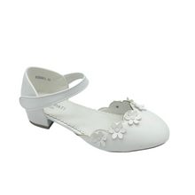 Load image into Gallery viewer, White Heeled Shoe Poti Pati