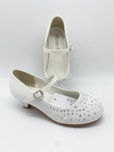 Load image into Gallery viewer, Sweetie Pie Communion Communion Shoe White Satin SW8216