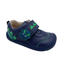 Load image into Gallery viewer, Start-Rite Dino Navy green Leather first shoe Velcro boy Dublin