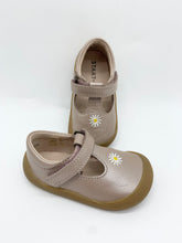 Load image into Gallery viewer, Startrite Floret Taupe Pearlised Leather Daisy Shoe