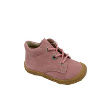 Load image into Gallery viewer, A Ricosta Cory Shoe in Mallow Pink color, showing the side profile of the shoe with lace-up closure and a rubber sole.