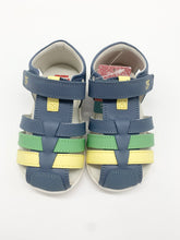Load image into Gallery viewer, Garvalin Closed Toe Sandal Indigo/Green/Yellow 252332-A631