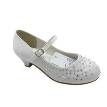 Load image into Gallery viewer, Sweetie Pie Communion Communion Shoe White Satin SW8216