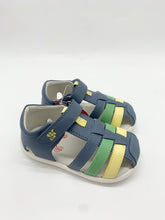 Load image into Gallery viewer, Garvalin Closed Toe Sandal Indigo/Green/Yellow 252332-A631