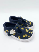 Load image into Gallery viewer, Startrite Wriggles Canvas T-Bar Navy Digger