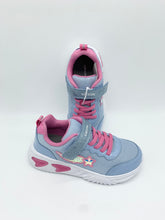 Load image into Gallery viewer, Geox Assister Lights Trainer Sky Blue/Pink J55E9B 0ASKN C4063