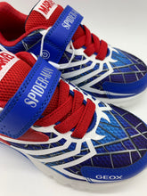 Load image into Gallery viewer, Geox Ciberdron Spider-Man Lights Trainer Royal/Red J55LBH 014CE C0833