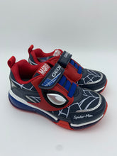 Load image into Gallery viewer, Geox Bayonic Lights Spiderman Trainer Royal/Red