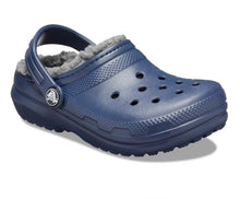 Load image into Gallery viewer, Crocs Classic Lined Clog Navy/Charcoal