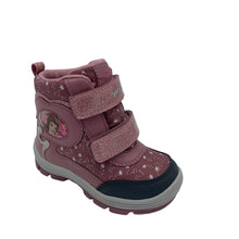 Load image into Gallery viewer, Pink children's boot with star pattern on a white background