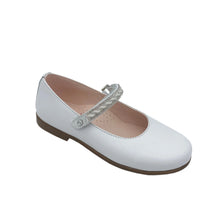 Load image into Gallery viewer, Pablosky White Shoe Pearl/Diamante Strap/Napa Nacar Blanco 349808