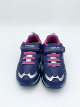 Load image into Gallery viewer, Geox Bayonyc Lights Trainer Navy/Purple