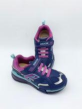 Load image into Gallery viewer, Geox Bayonyc Lights Trainer Navy/Purple