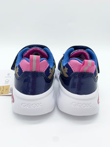 Geox Assister Lights Trainer Blue Pink/Multicolour J56E9B0ASKNC4356
