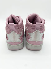 Load image into Gallery viewer, Lelli Kelly Water Resistant Star Hi-Top Rosa/Silver LKAA5224A00
