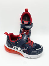 Load image into Gallery viewer, Geox Ciberdron Spider-Man Lights Trainer Navy/Red/Silver J65LBC014CEC0735
