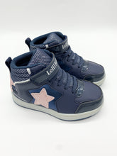 Load image into Gallery viewer, Lelli Kelly Water Resistant Star Hi-Top Blu/Rosa LKAA5224A00
