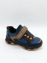 Load image into Gallery viewer, Geox Magnetar Waterproof Trainer Navy/Brown J463ZB050FUC0948
