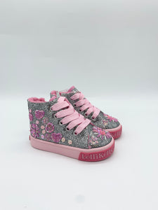 Lelli Kelly Dafne Baby Hi-Top Pewter.