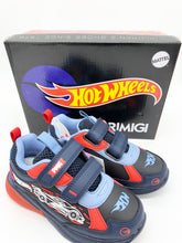 Load image into Gallery viewer, Primigi Hot Wheels Lights Trainer Navy/Avio Blue 8991111
