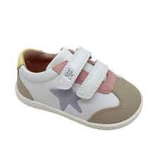 Load image into Gallery viewer, Children's shoe with star design on a white background
