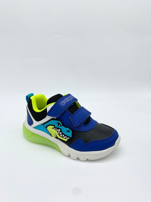 Geox Lights Trainer Royal Blue green shoe boy Dublin 