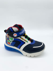 Geox Ciberon Lights Mario Hi-Top Navy/Royal boy Dublin 