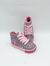 Load image into Gallery viewer, Lelli Kelly Dafne Baby Hi-Top Pewter.
