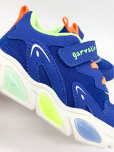 Load image into Gallery viewer, Garvalin Light Up Trainer Azul Blue/Orange 251808-B008
