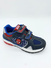 Load image into Gallery viewer, Geox Tuno Spiderman Trainer Navy/Red
