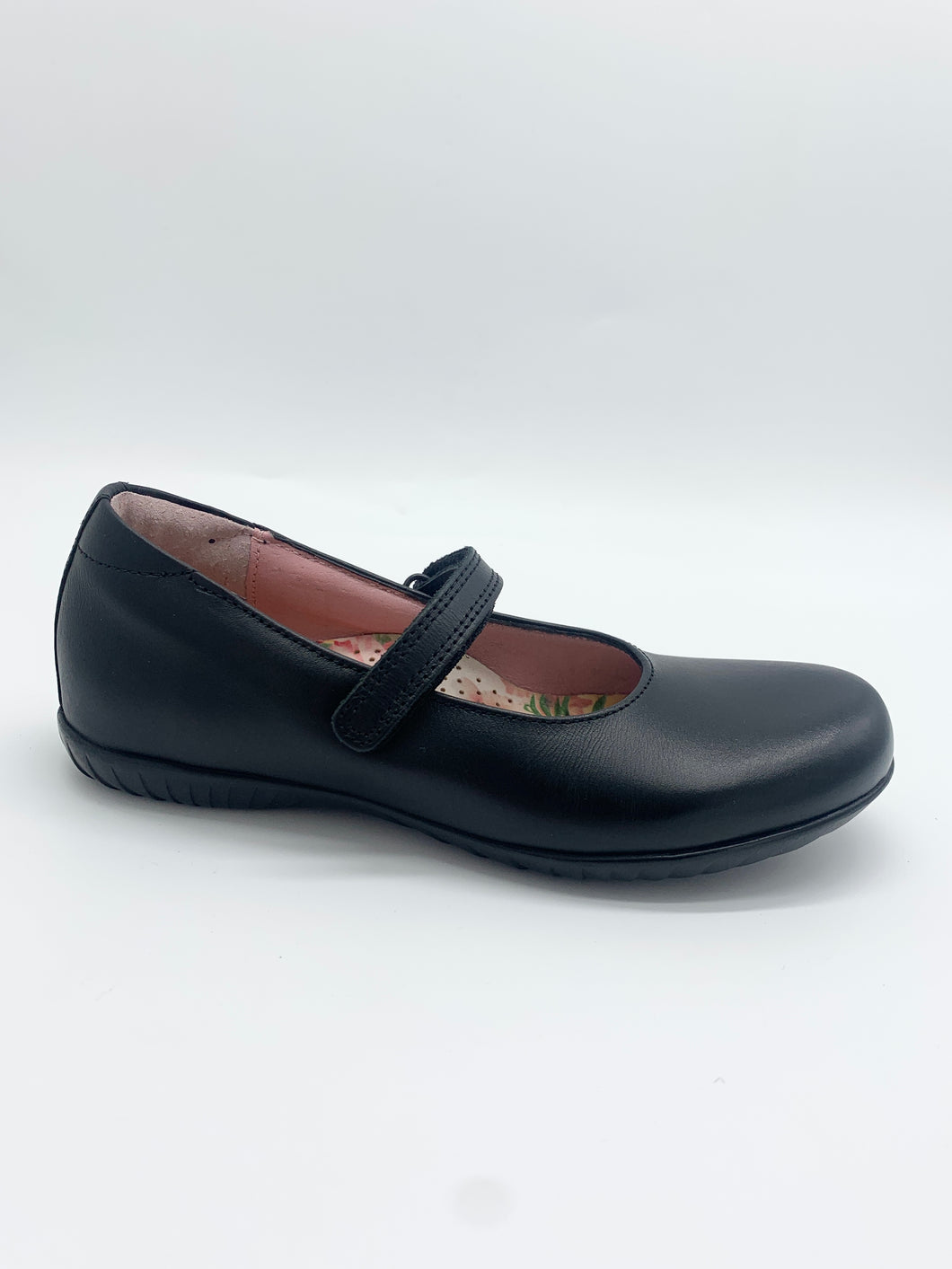 Petasil Evie 2 Mary Jane Black Leather D