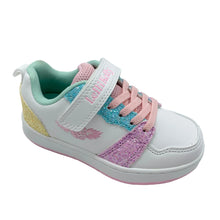 Load image into Gallery viewer, Children's sneaker with colorful accents on a white background
