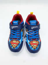 Load image into Gallery viewer, Geox Assister Lights Superman Trainer Navy/Lt Blue J65DZA 02ABC C0693
