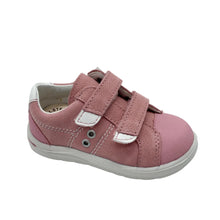 Load image into Gallery viewer, Pink children's shoe with velcro straps on a white background
