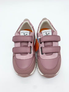 Biomecanics B Logo Leather Trainer Pink/Malva 231006-B165