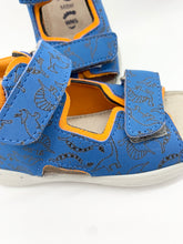 Load image into Gallery viewer, Ricosta Titu Adriatic Blue/Papaya Dinosaur Sandal
