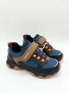 Geox Magnetar Waterproof Trainer Navy/Brown J463ZB050FUC0948