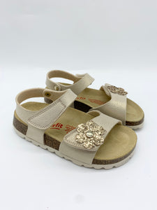 Superfit Fussbett Sandal Gold Flower