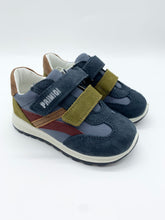 Load image into Gallery viewer, Primigi Tiguan Leather Trainer Navy/Avio 8859411
