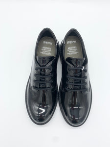 Geox Casey Lace Up Black Patent