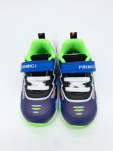 Load image into Gallery viewer, Primigi Hot Wheels Junior Lights Trainer Royal/Green 8990000

