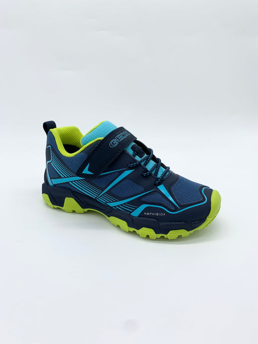 Geox Waterproof Trainer Navy Lime green boy Ireland 